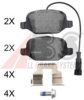 A.B.S. 37853 OE Brake Pad Set, disc brake